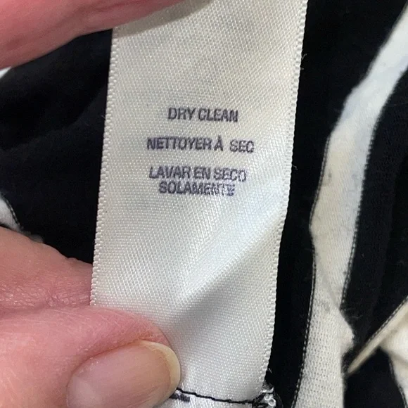 Ella Moss Women's Dress Size S Black/White Stripe Wrap Sleeveless Tie Shoulder - Picture 12 of 12